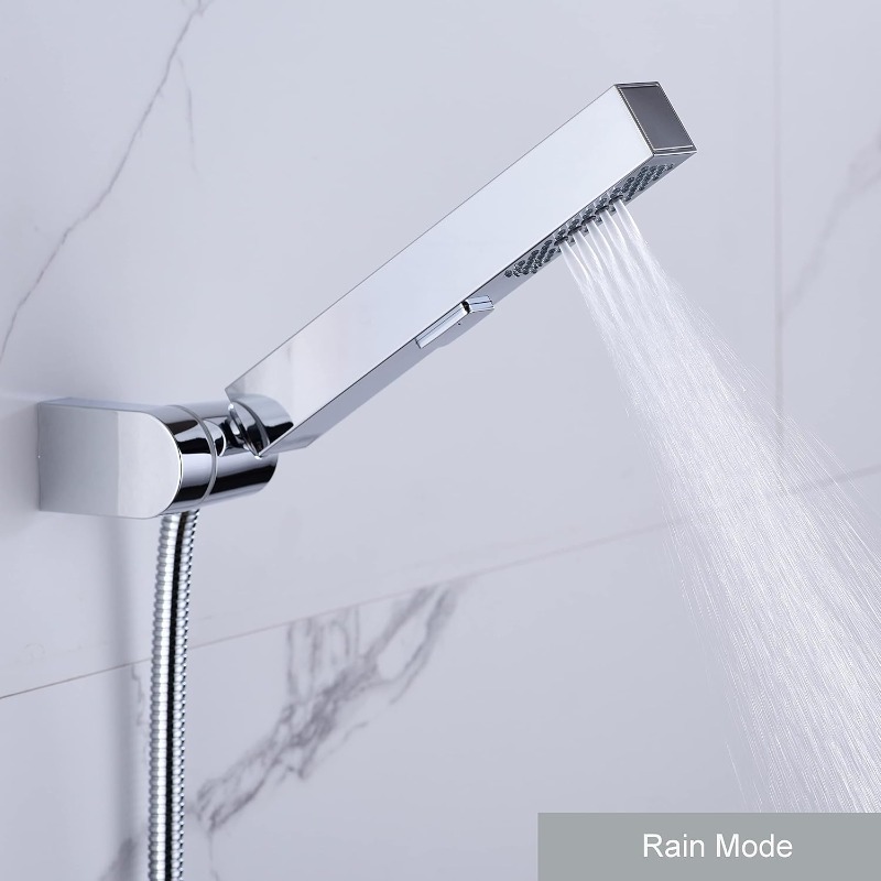 High Pressure Square Shower Head, 3 Modes
