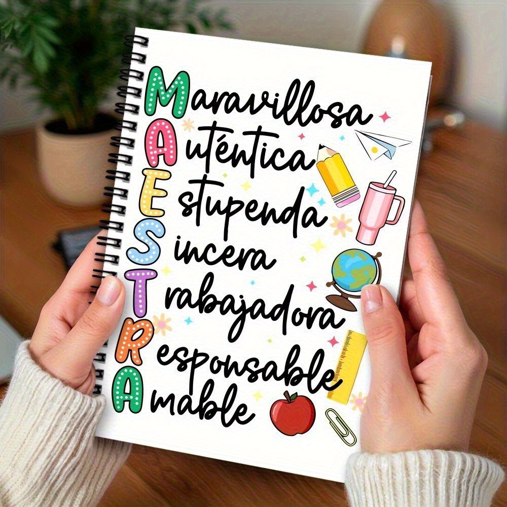 TEMU 1 pieza Bloc de notas planificador humorístico de temática española con 100 páginas - y frases en español, organizador diario para , estudio,