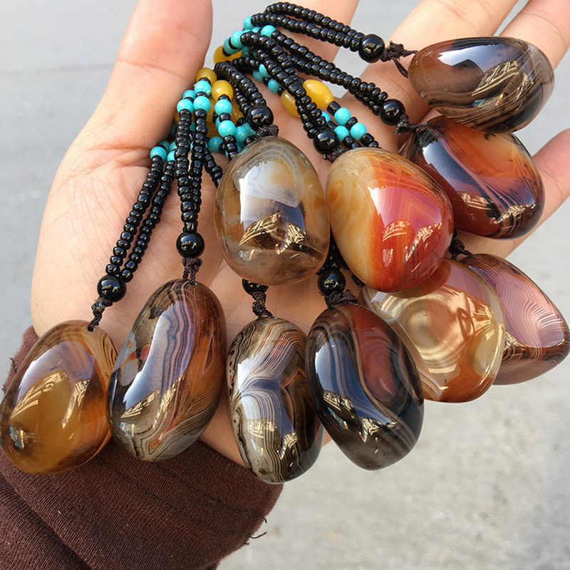 Natural Agate Pendant for DIY Jewelry Making