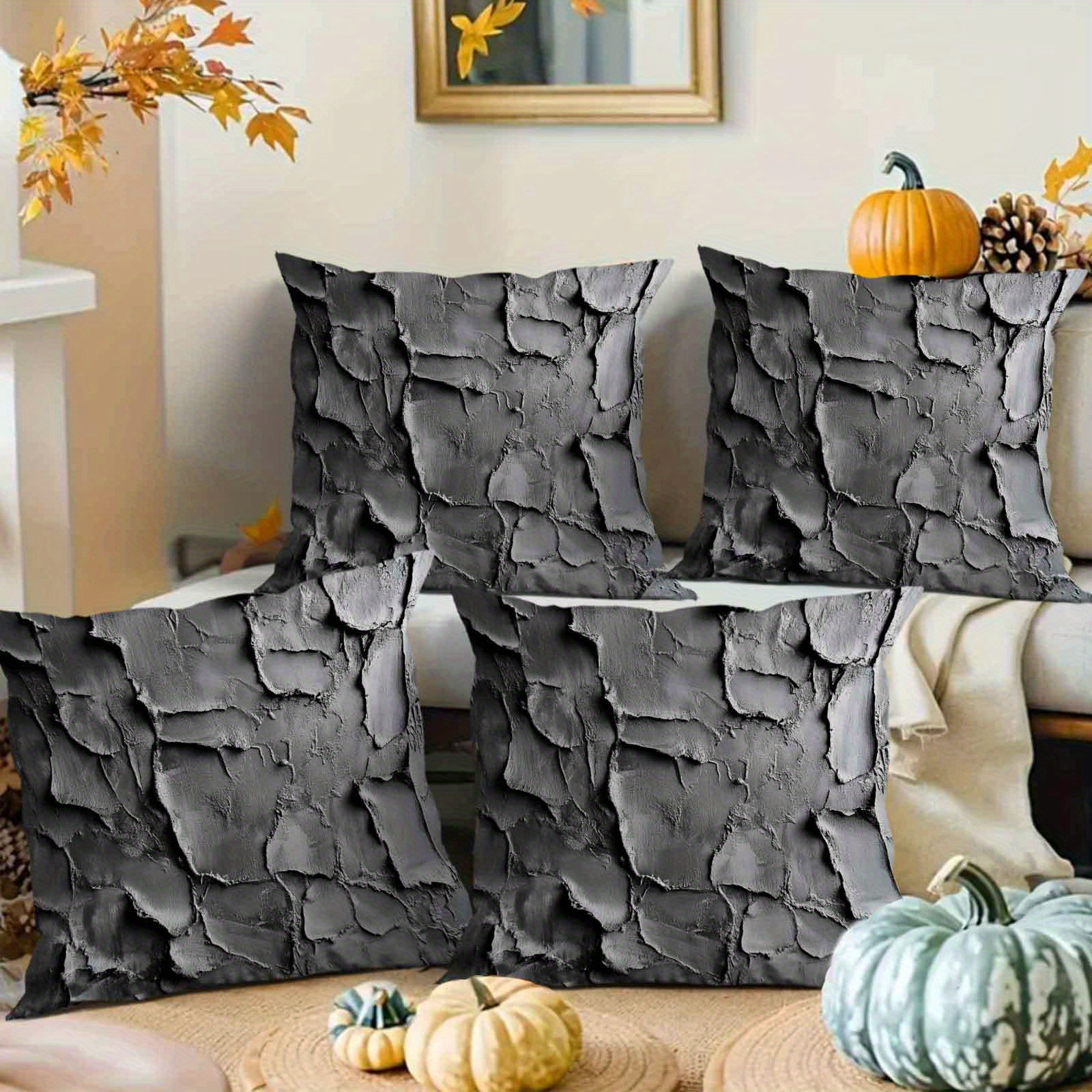 4pcs contemporary style polyester velvet throw pillow covers