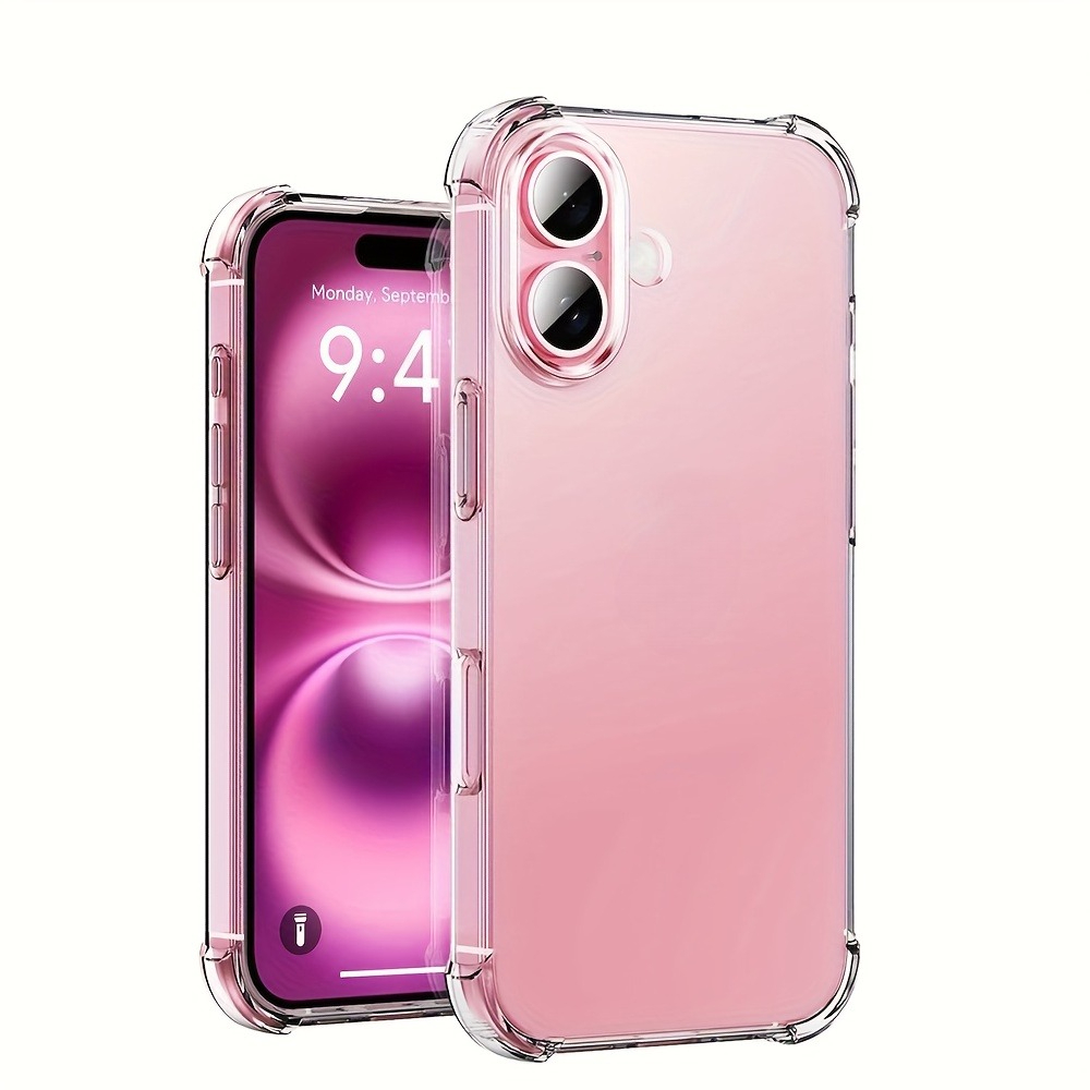 TEMU Phone Case: [shockproof Case] Shockproof Ultra-thin Clear Case | , Anti-scratch, And Durable Protection - For Iphone 17, 16, 15, 14, 13, 12, 11
