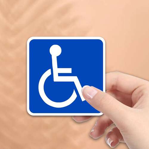 Handicap Symbol Decal Car Window Door Disabled Sign Wheelchair Disabled Sign Vin