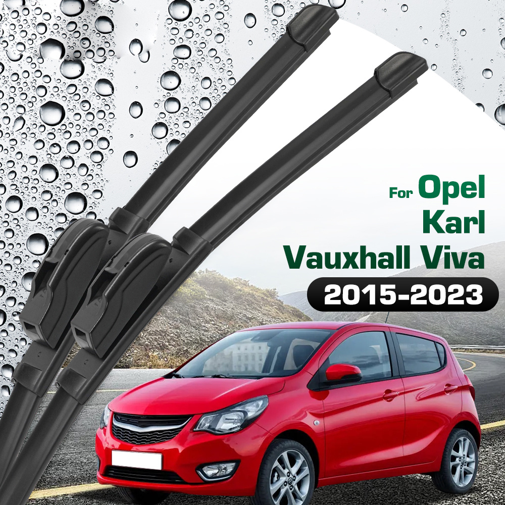 TEMU Creatroad For Viva 2015-2023 Silicone Coated Wiper Front Wiper Blades Windshield Windscreen Window Brushes 24