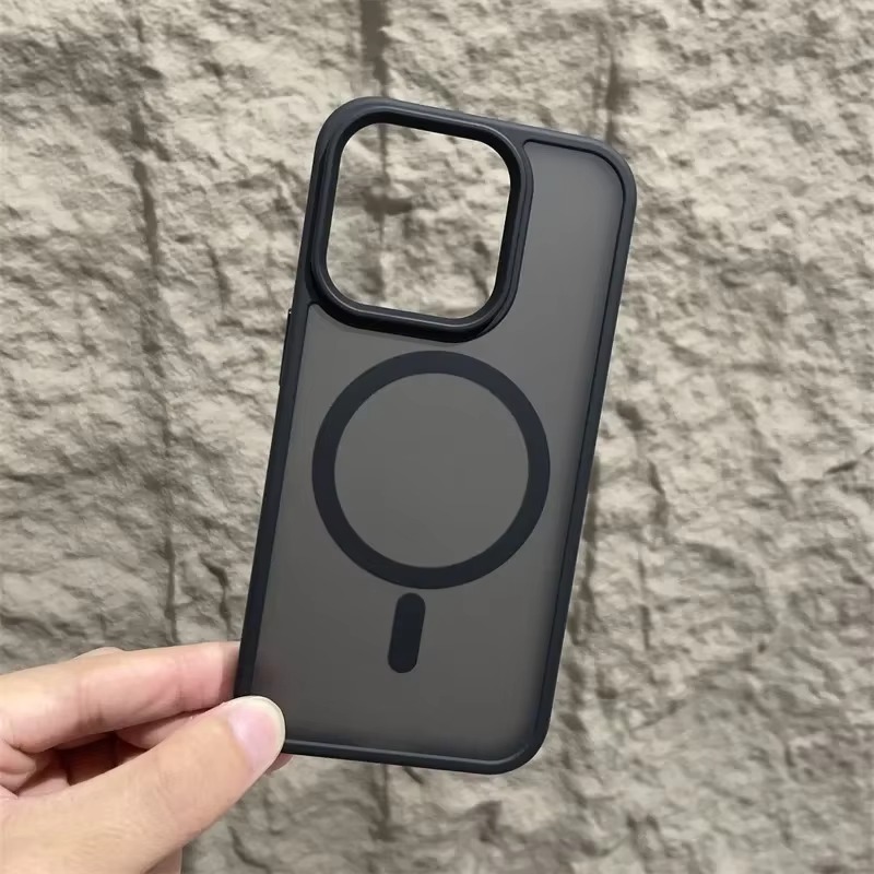 Phone Case: Slim Shockproof Magnetic 17air 16plus 15 14 13 12 Pro Max, Frosted Translucent Back Anti-scratch Anti-yellow All-inclusive Drop Protection Wireless Charging Phone Shell