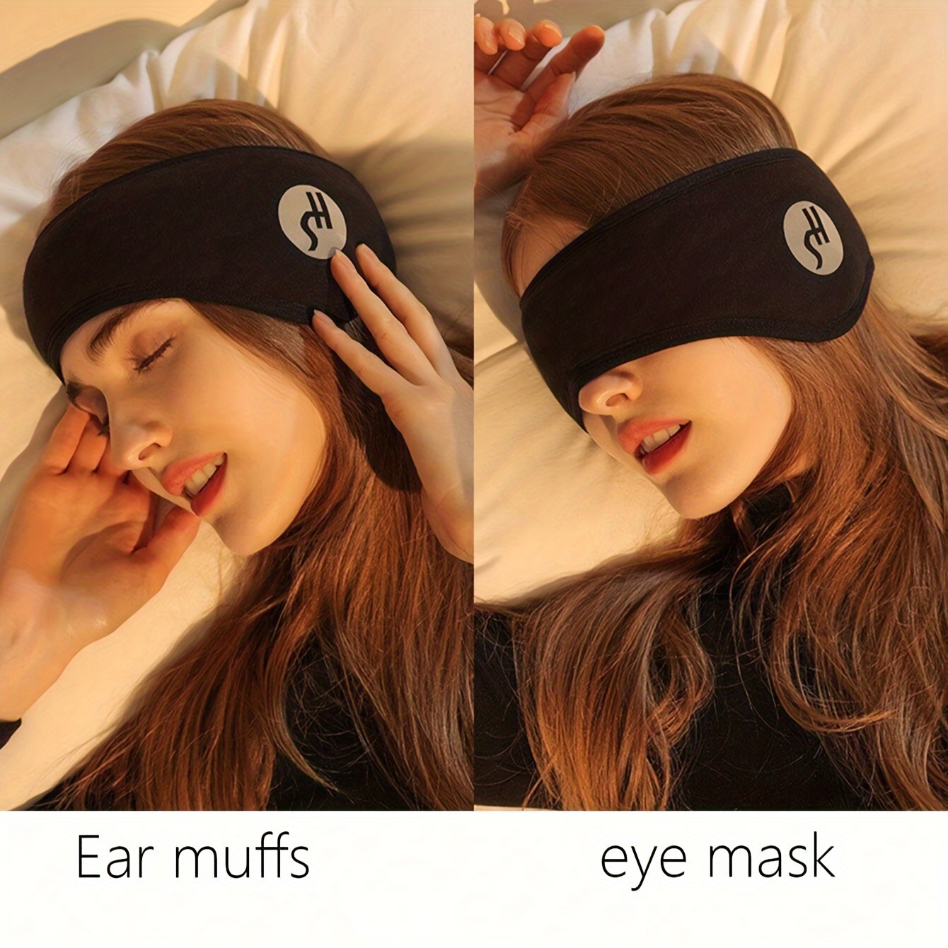 

Masque de Sommeil Confortable avec Bouchons d'Oreilles Anti-Bruit - Parfum ni Parabène, Convient à Tous Types de Peau