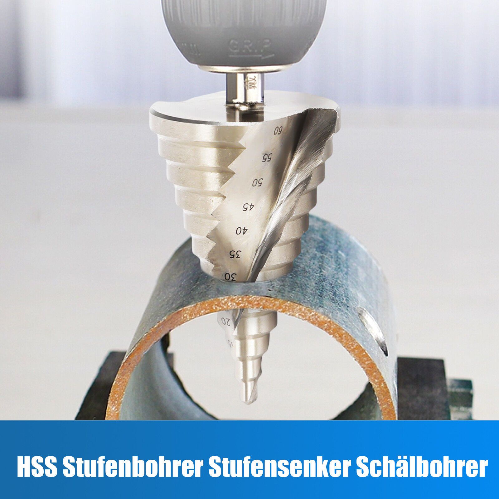Metal Cutter 6-60mm Conical Drill Bit Hss Taper Drill Bit Hss Step Drill -60mm Hss Titanium Cone Drill Bit For Metal For Wood Cone Cutter For Metal Large Drilling Tool For Metal Wood Pvc Iron