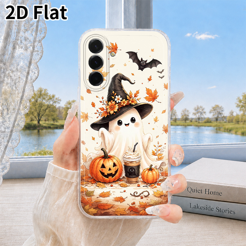 TEMU Phone Case: 2d Flat Halloween Carnival Pattern Phone Case, Suitable For Galaxy A03s A05s A06 A07 A13 A14 A15 A16 A17 A22 A23 A24 A25 A26 A32 A34