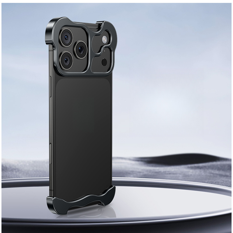 TEMU Phone Case: Special-shaped Metal Frameless Suitable For Iphone Phone Case Casual And Fashionable Classic Protective Cover