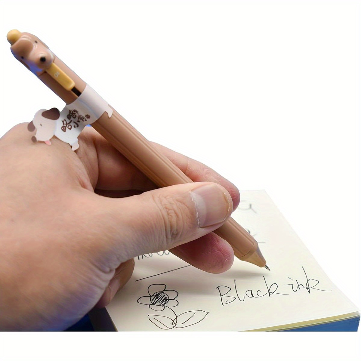 12pcs cute dog rollerball gel pens retractable cartoon tongue out puppy design quick   ink durable plastic for   party supplies dog accessories school stationery   design smooth writing Product details 2