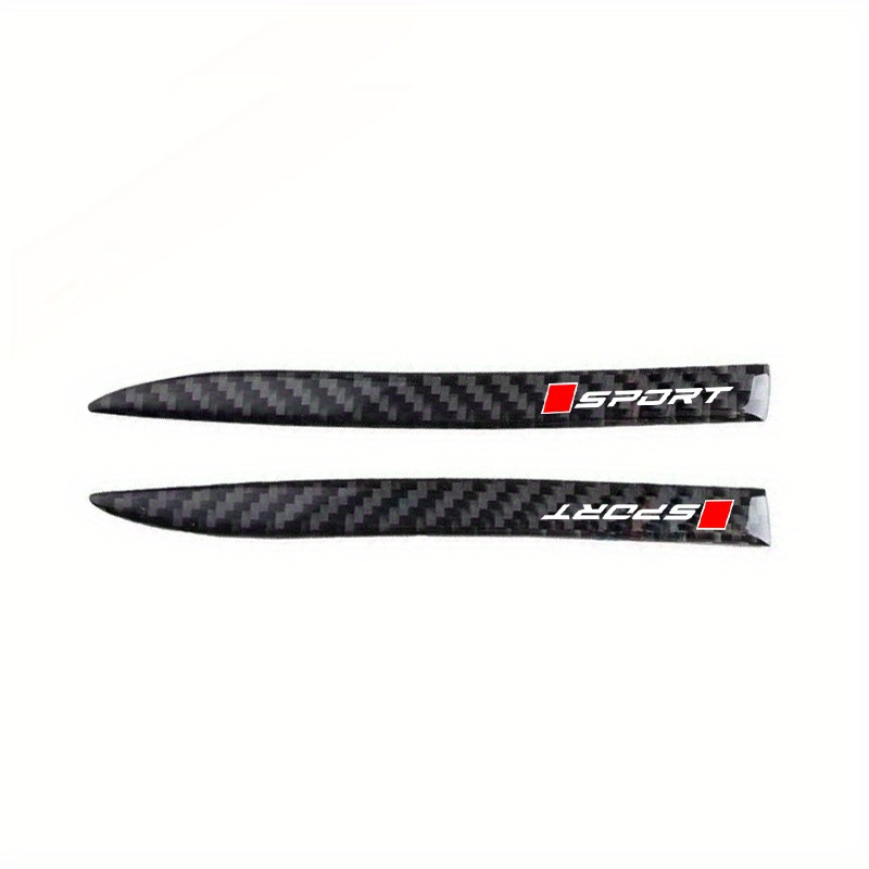 2 Carbon Fiber Mirror Extension Plates - Collision And Scratch Protection Strips, Suitable For All Vehicles, Automotive Additions, Vehicle Safety, Parts, Durable Automotive Components