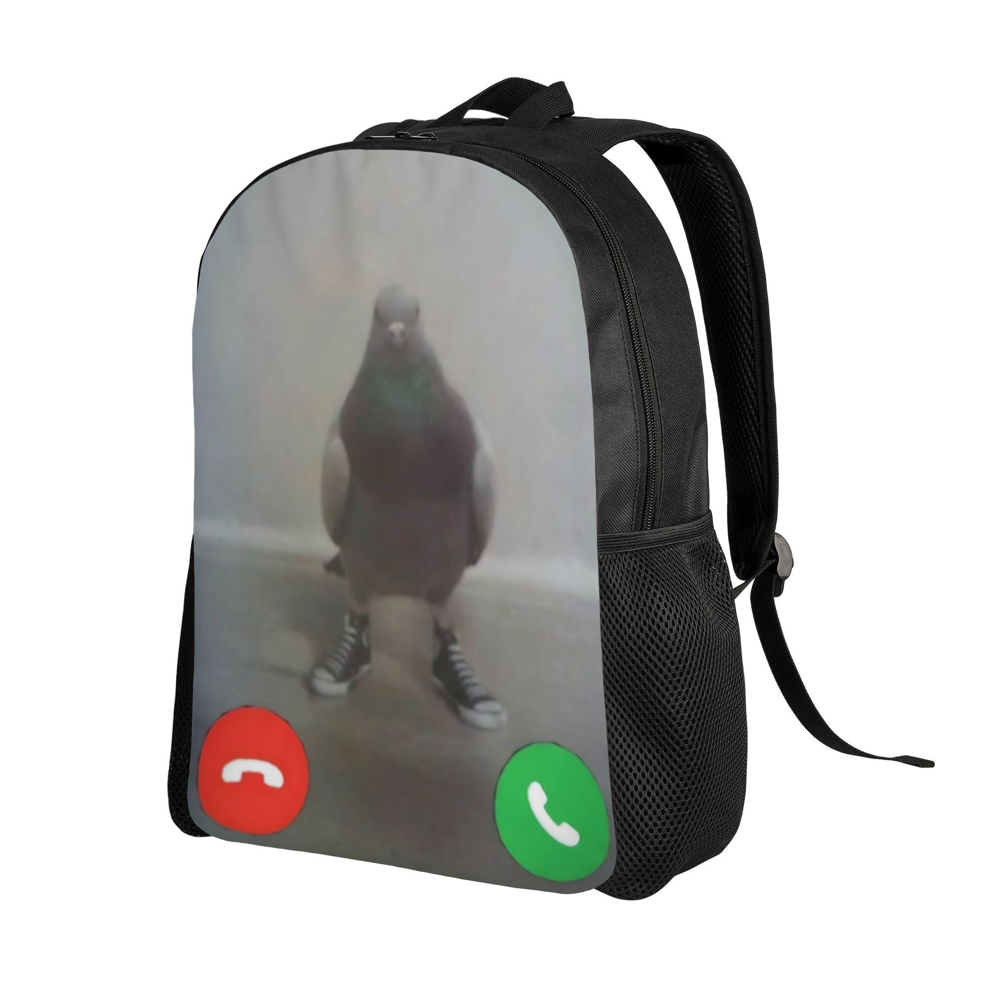 TEMU 1pc 2d Flat Pigeon Backpack For Students/office Work/birthdays/homecoming Season