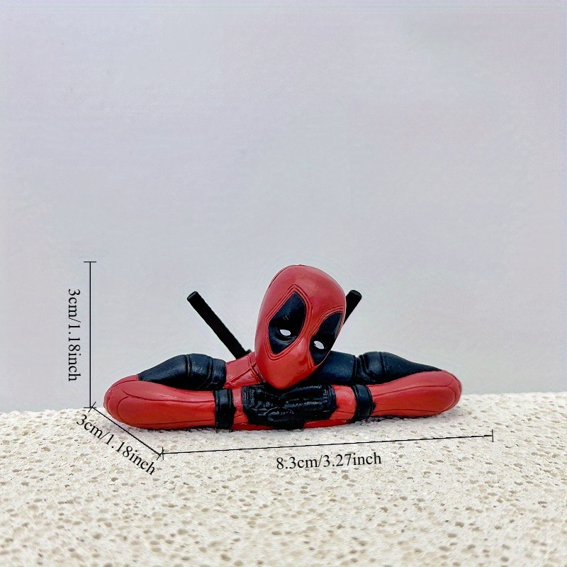 1pc/3pcs Set of Marvel Avengers Deadpool Models, Deadpool Sitting Posture And Lying Postureuxeys, Car Decoration