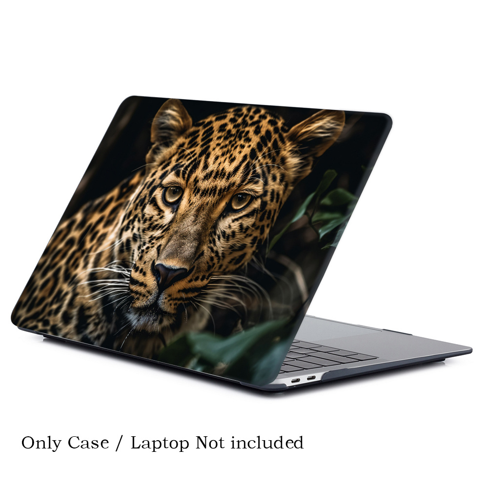 Leopard Print Laptop Case for MacBook Air 15, Hard Shell