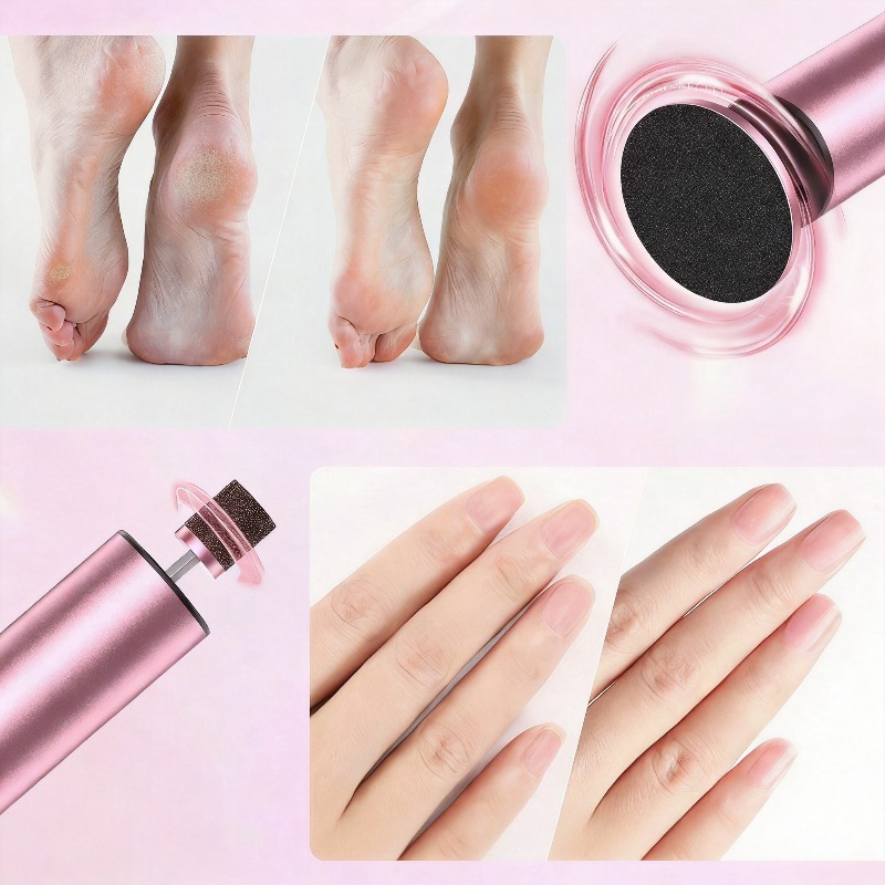 Bedee Foot And Hand Exfoliation Tool, Adjustable Foot File, With 10 Grinding Heads And 20 Sandpaper Discs, Foot Care Tool.