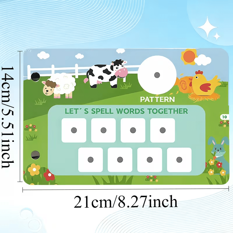 Interactive Quiet Book with Sorting & Stacking Toys for Kids