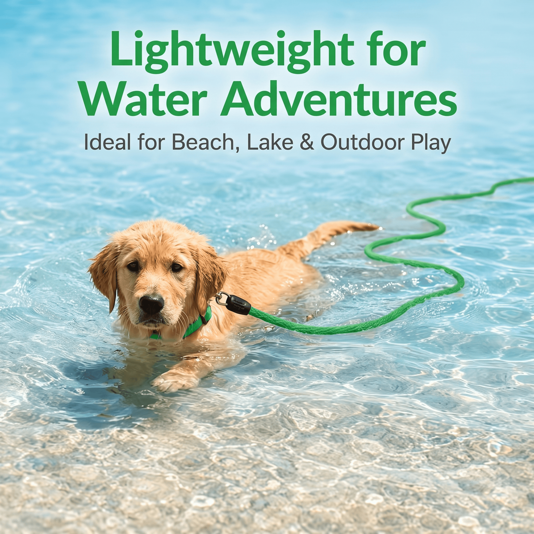 Heavy-Duty Dog Training Leash, Weather-Resistant Nylon