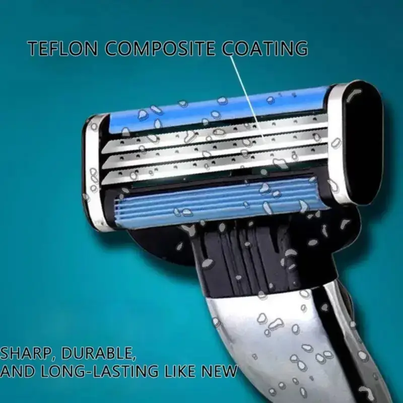 mens 48 blade 3 layer manual like shaver with handle beige wet dry use portable easy clean wet dry shaving system for smooth shave at home or travel ideal for sensitive beige wet dry shaving long comfortable hygienic design durable precise technology suitable for all beige types shaver for men mens razors for shaving shaving blades for men razors for men shaving shaving razors for men razors for men Product details 2
