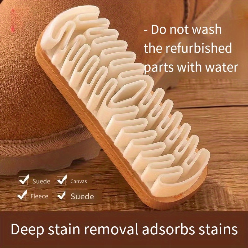 Special Shoe Brush for Cleaning Suede And Nubuck Shoes, Yellow Suede Boot Brush, Removes Dust And Cleans Without Damaging Shoe Surface