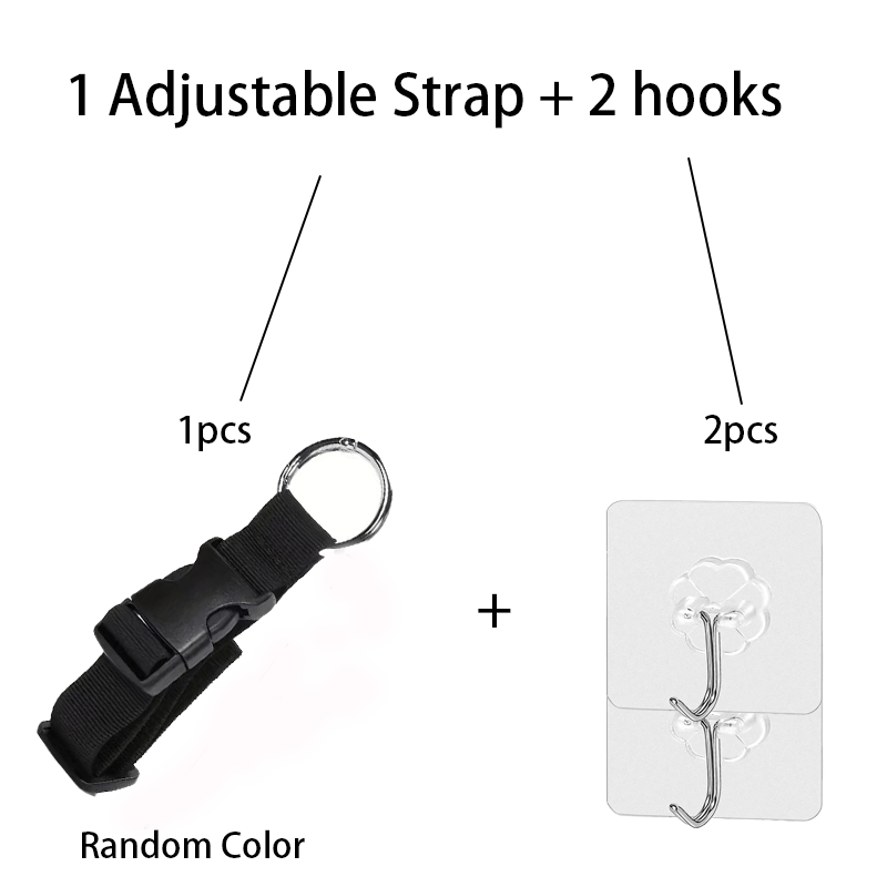 TEMU 3pcs-(1 Adjustable Strap+)adjustable Strap, Outdoor Hiking Adjustable Waist Belt, Backpack Extender Strap For Travel, Travel Belt/ Hiking Waist