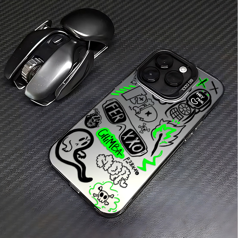 

Street Classic Graffiti Phone Case For 15 14 11 Mini X Xr 8 7 Plus Anti-fall Frosted Back Cover