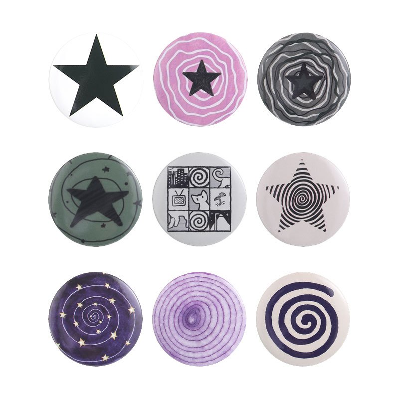 TEMU Creativi di Spille Placcate in Rame a Forma di Linee e , Eleganti Badge Adatti per Abbigliamento, Zaini, Ecc., un Regalo Unico per e Famiglia
