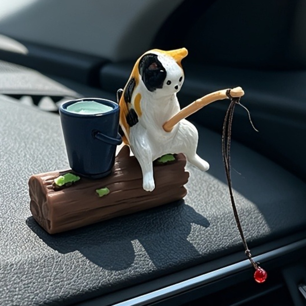 TEMU 1 set Schattige Vissersauto en Woondecoratieset - Inspirerende Accessoires, Geschikt voor Buitenspiegels, Dashboards, Huizen, Kantoren en Tuinen