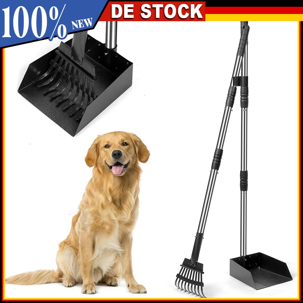 TEMU Pelle à Crotte de Chien, de Déjections Canines, Manche Long pour Jardin, Pelle à Crotte pour Animaux de Compagnie