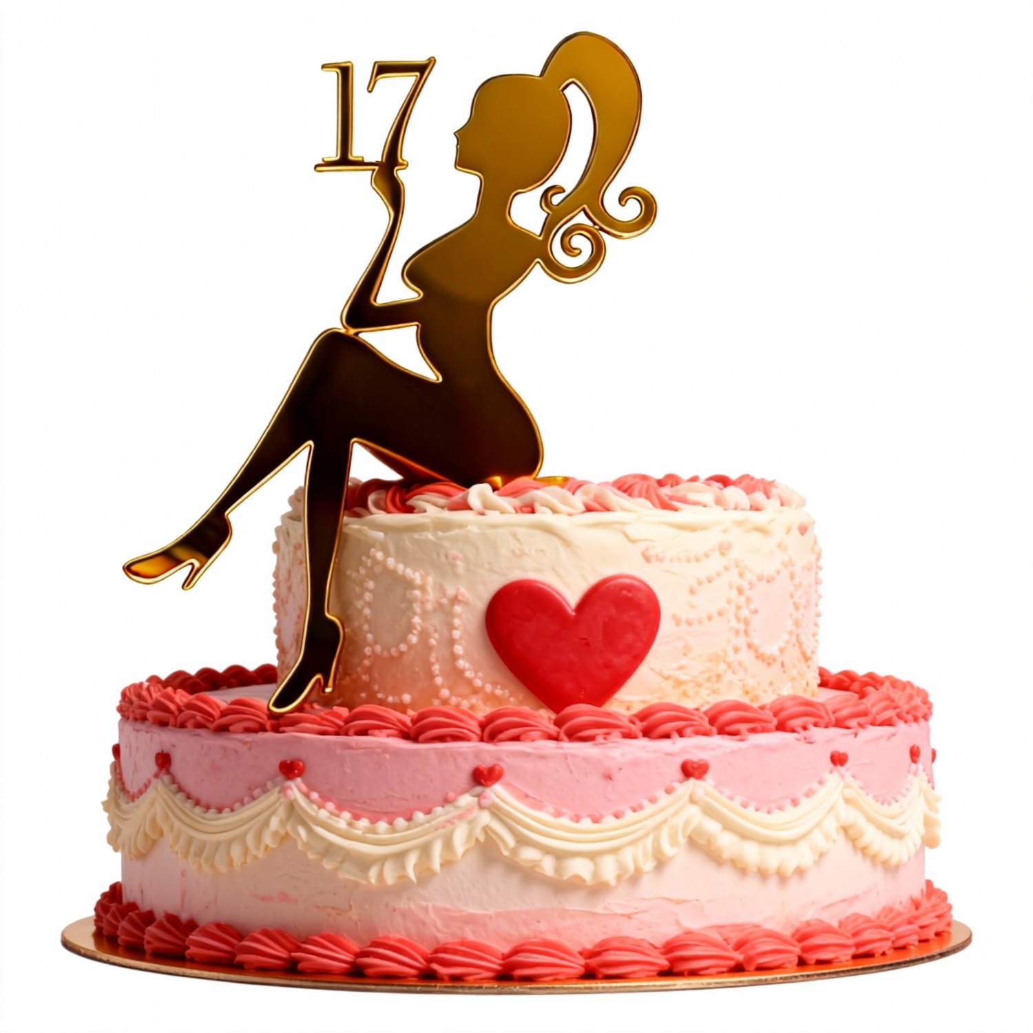 1pc 17th Birthday Decorations For Teen Girl, Glitter "" Cake Topper, Birthday Gift For Daughter, Fun Teen Party Supplies,halloween, Christmas