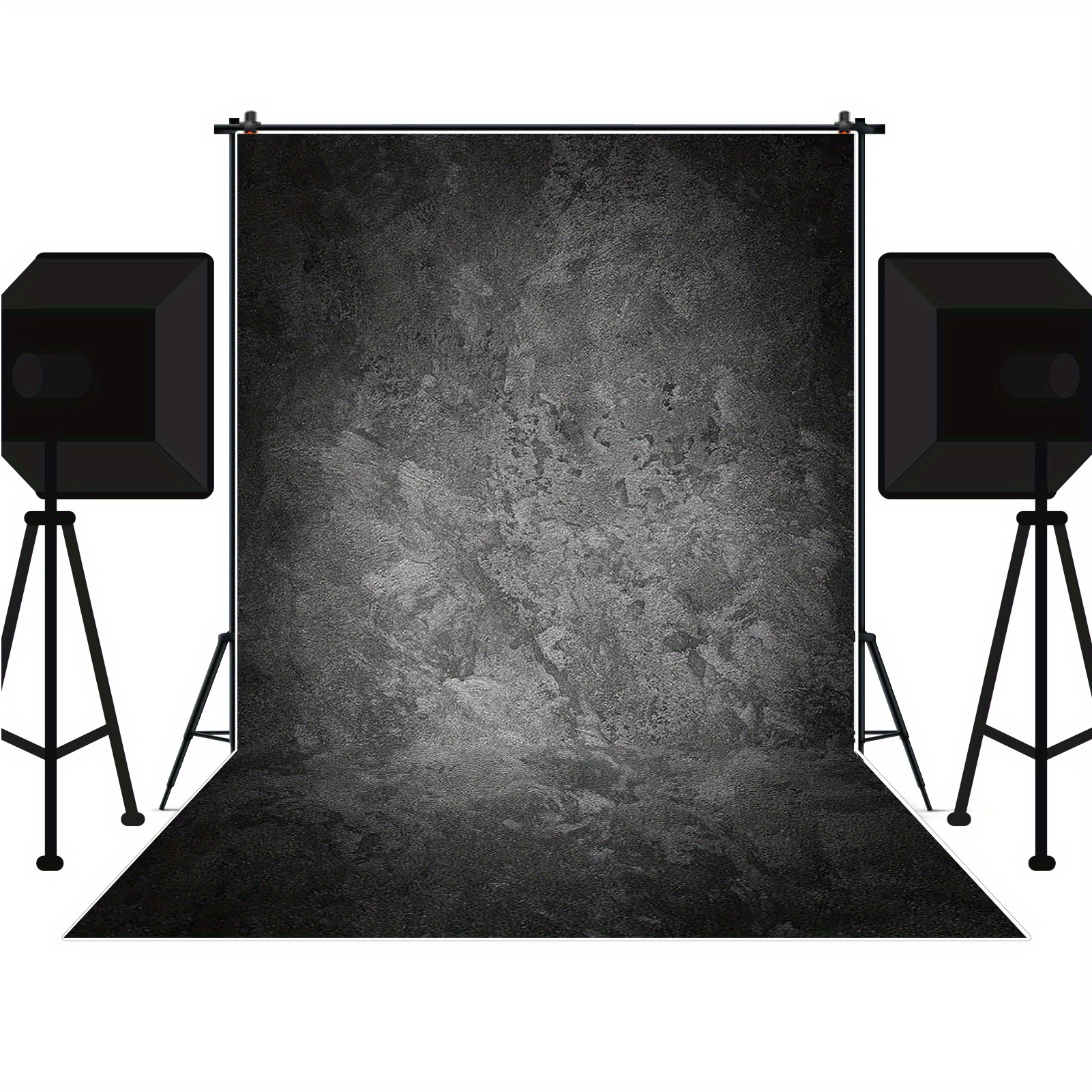 Vintage Abstract Grey Photography Backdrop, 2D Flat Vinyl Background