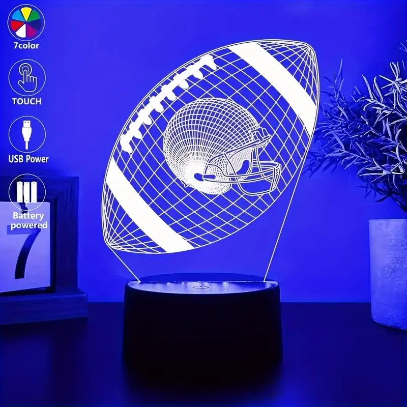 TEMU -themed 3d Desk Lamp With Usb, Dimmable Lighting & / - Portable Bedside Lamp Suitable For, Dorm, Birthday/holiday Gifts (no Electronics,