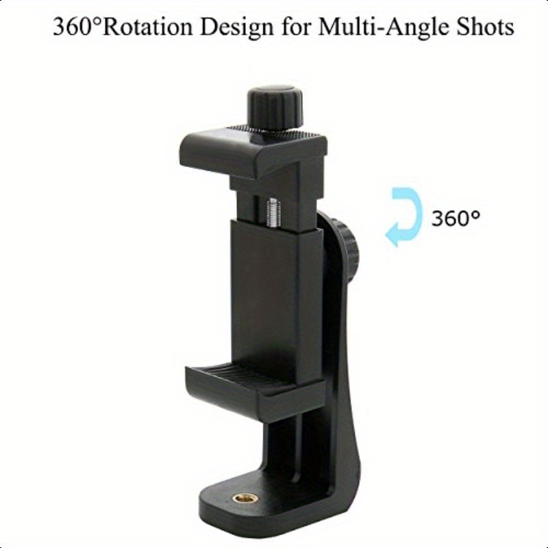 Ailun Dual-Angle Vertical & Horizontal Phone Holder with 360° Rotatable Adjustable Clip, 1/4