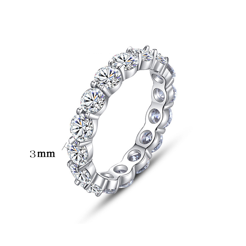 Sparkling CZ Engagement Wedding Band Women Ring Size 5 10