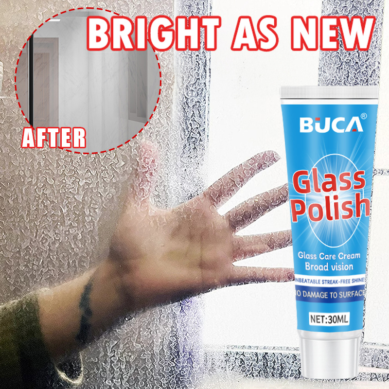 glass polish cream powerful hard water stain remover and descaler for shower doors tiles and   sparkling smoothness to bathrooms suitable for bathroom glass shower room partitions and home window glass
