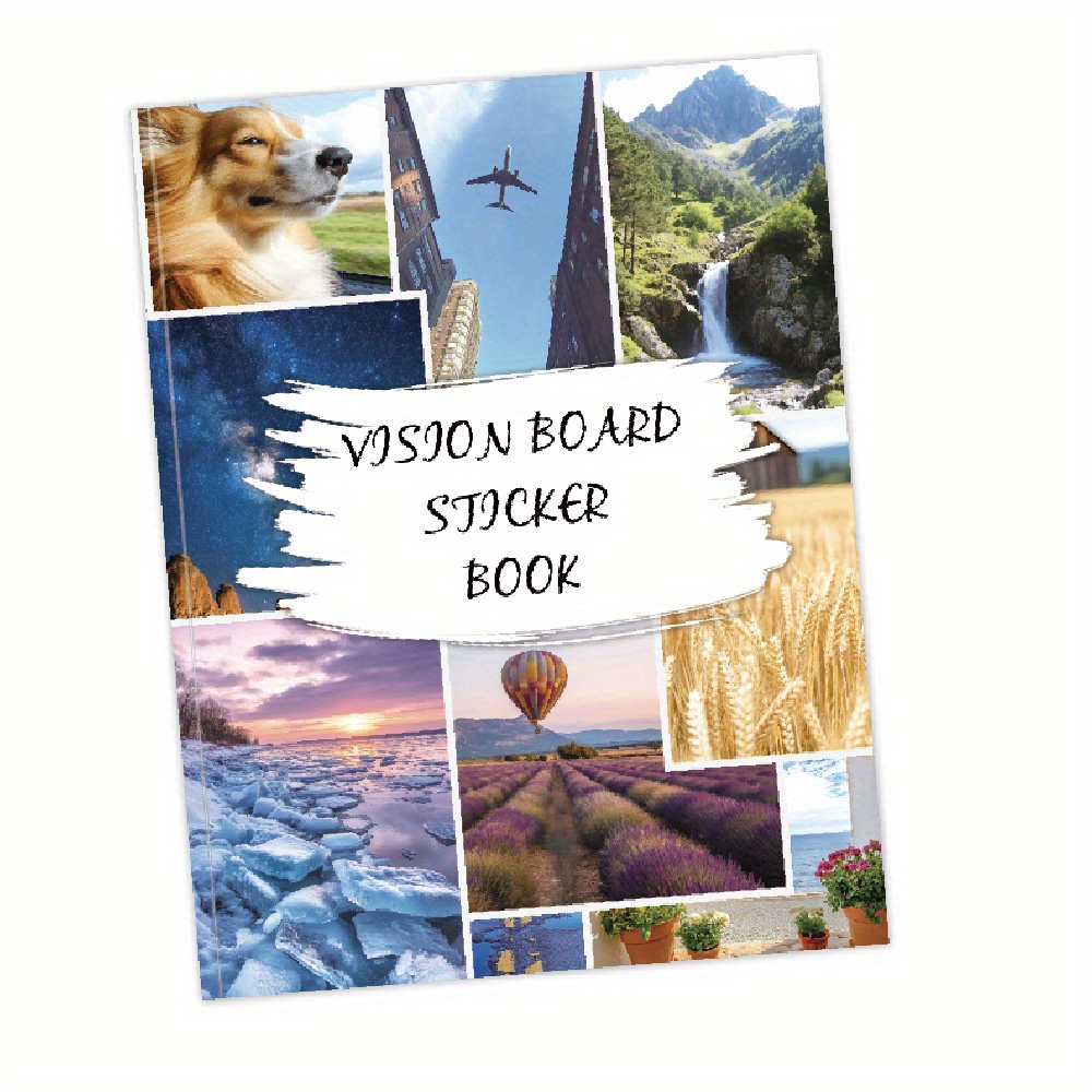 TEMU Sticker Book, A Creative Handbook And Visual Motivation Tool, Contains 170pcs Stickers, Inspirational Quotes, Illustrations And Other Content,