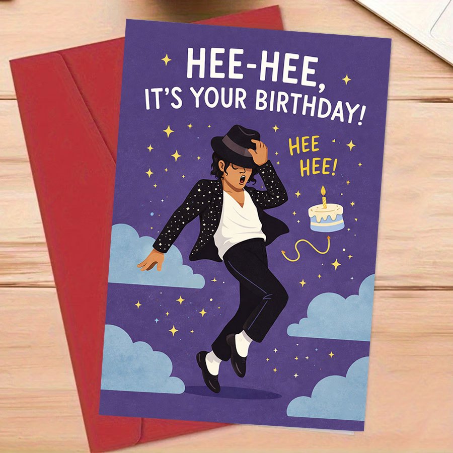 A Greeting Card With An Envelope, Designed For Fans To Give On Their Birthdays, Featuring A Beautiful Dancing Illustration