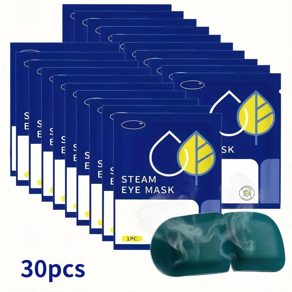 TEMU 30-pack Steam Eye Masks, A Must-have For Christmas Parties And Travel. Dual-use Moisturizing Eye Masks For Office And Travel, Portable Spa Eye