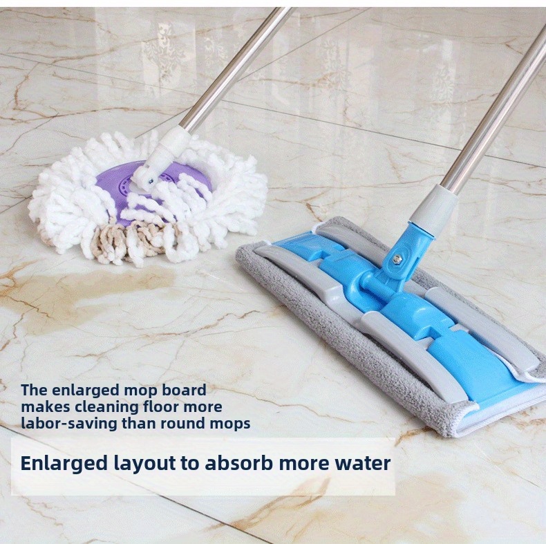 hands   mop with washable microfiber pads multi surface wet dry mop ideal for hardwood tile and laminate   room bedroom kitchen and bathroom cleaning details 2