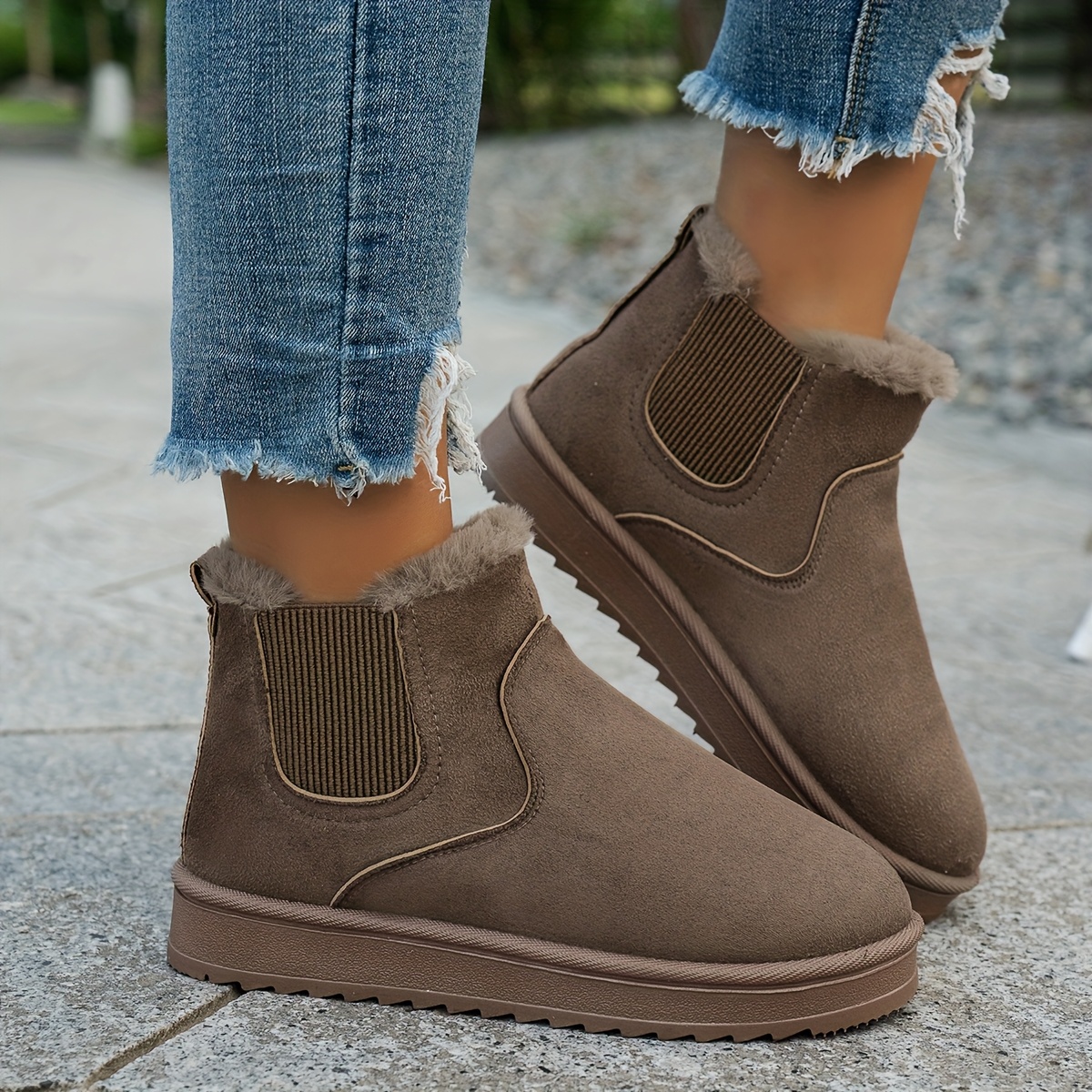 retro classic womens ankle boots snow boots travel casual dual use comfortable warm boots     winter thickened warm womens shoes   autumn winter new womens shoes