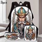 conjunto de mochila de de 3 piezas con retro para de graduación y a clases, con gran capacidad y múltiples bolsillos, ideal para viajes , y calidad.