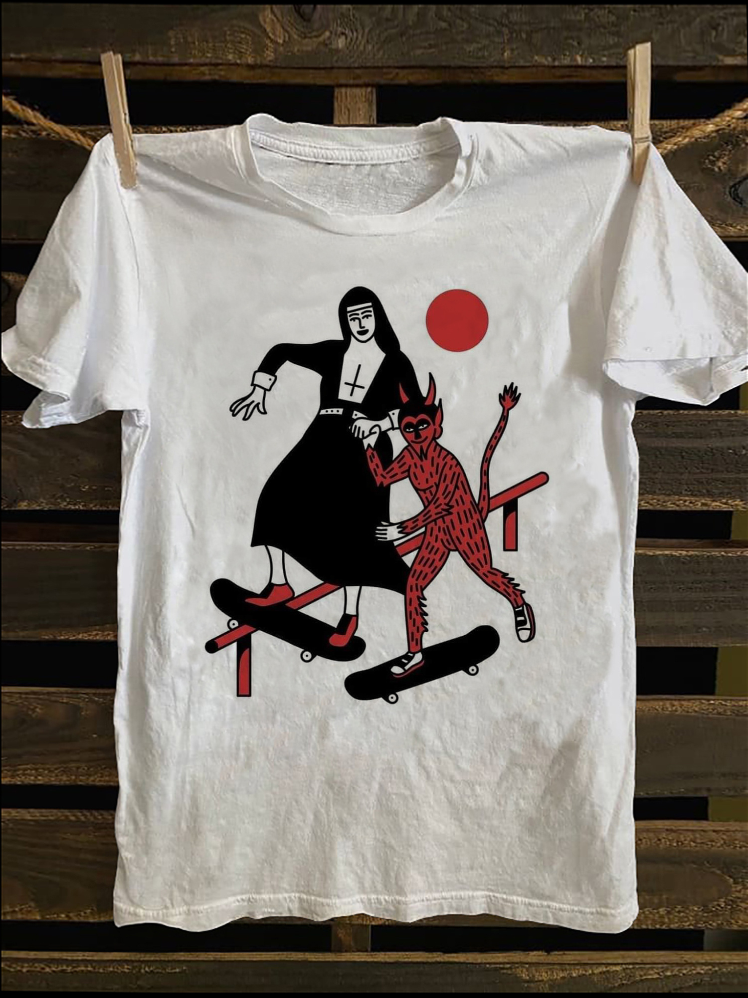 angel t shirt sold on Temu United States