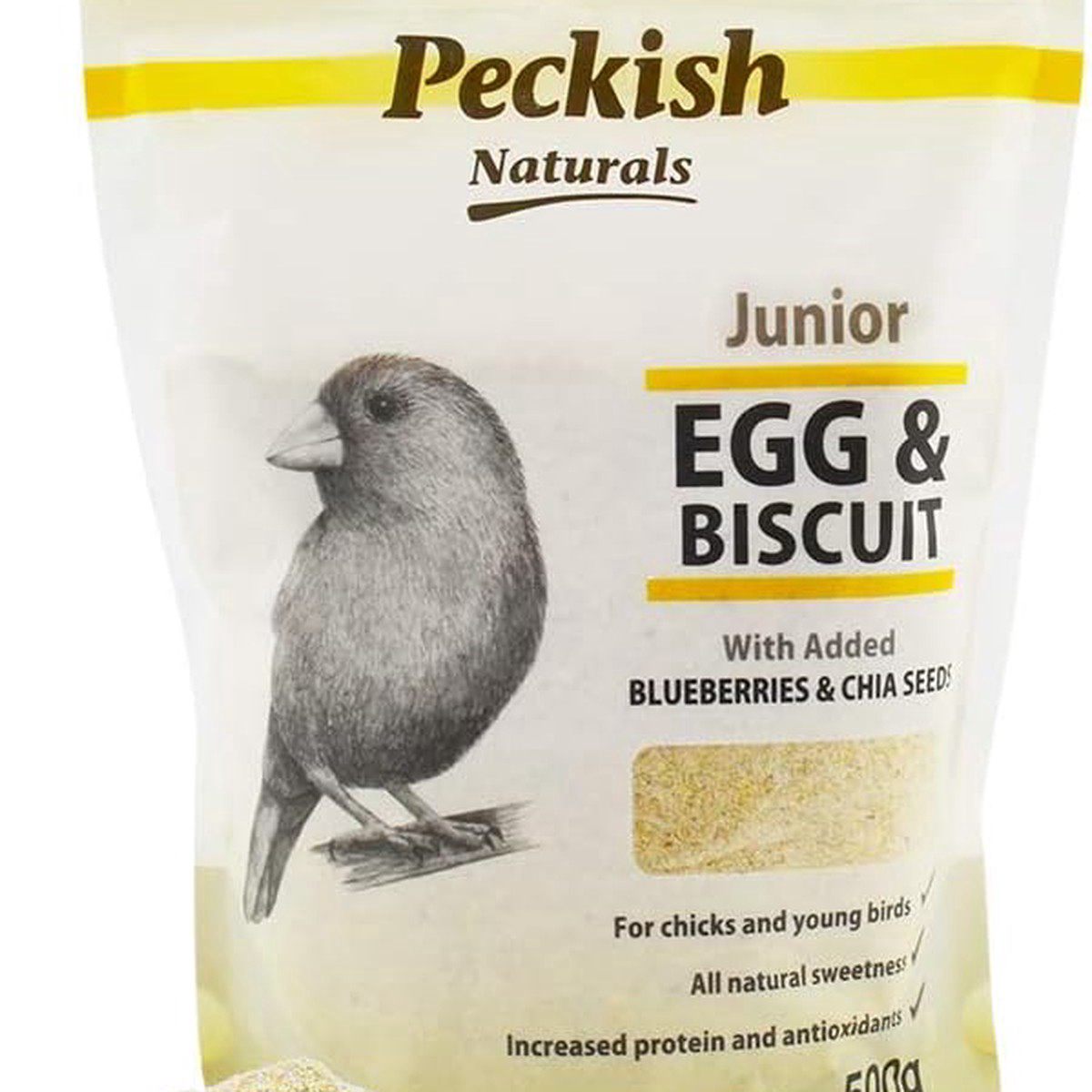 Junior Egg & Biscuit Bird - Protein-Rich Egg Diet Suitable for Growing, Calcium & -3 Rich for Egg Production, Vitamins & Antioxidants, 500 Gm