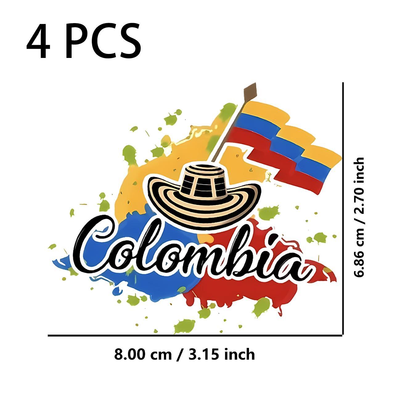 TEMU 4 piezas de transferencia termoadhesiva duradera y lavable, calcomanía termoadhesiva de de Colombia - Diseño artístico de salpicaduras de tinta