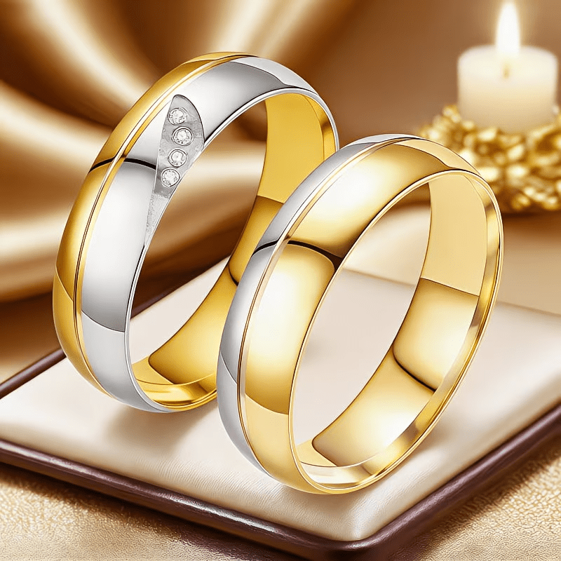 Luxury Tungsten Rings for Men and Women with Artificial Gemstones