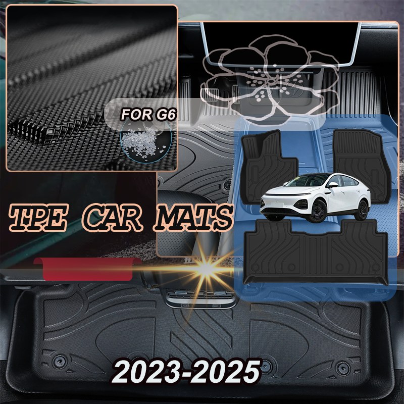 TEMU Pet-friendly Textured Surface For For P7 P7  P5 G9 G6 X9 Mona M03 G3 Tpe Car Floor Mats Left-hand Drive Car Interior -fit Design