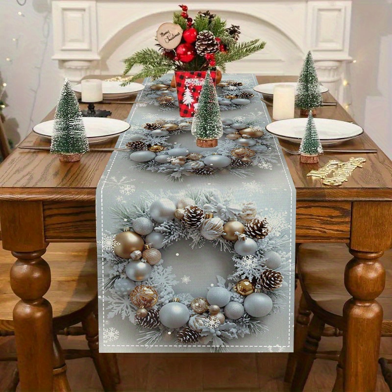 

de table de - Nappe rectangulaire en tissé de 72 po - Décoration de table , , à , - Nappe elfes et hivernaux la décoration de fête de