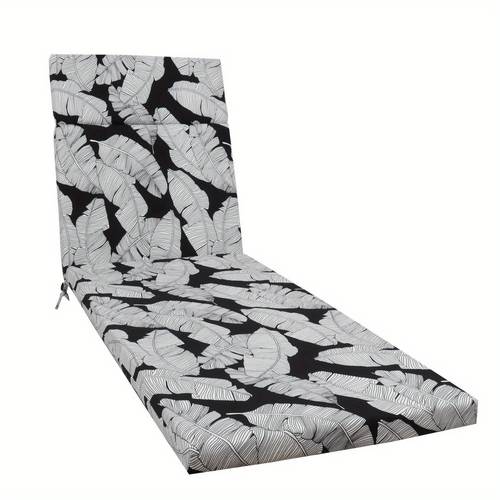 2pcs set indoor outdoor chaise lounge chair cushion outdoor cushion with ties patio seat cushion for lawn pool beach 75 x 22 8 x 2