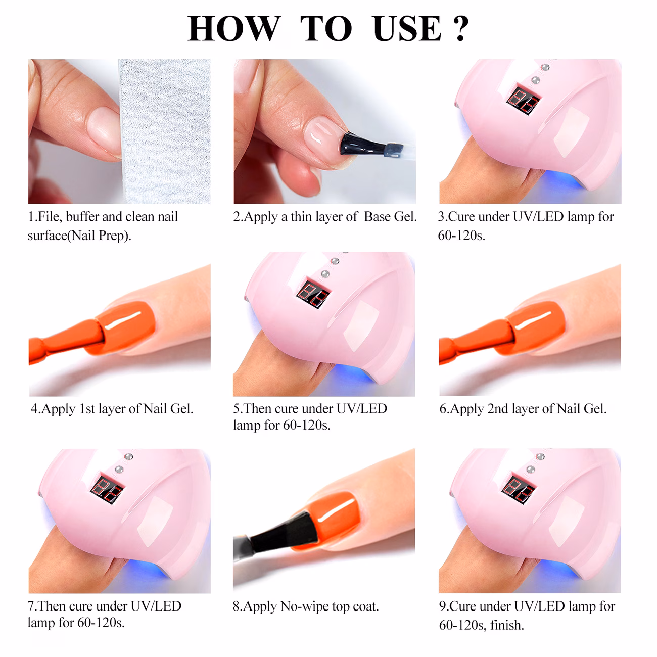 7ml black gel nail polish long lasting nail art soak off gel varnish semi permanent manicure design Product details 4