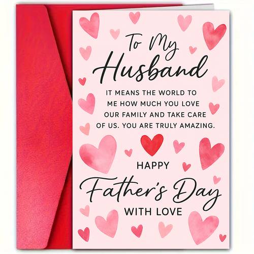 a fathers day card with a loving its for wives to their gratitude and on fathers day