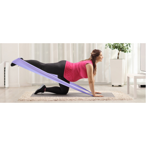 Stretch Bands for Exercise, 5 Levels Resistance Bands for Working Out, Exercise Bands for Physical Relax, Pilates, Rehab, Stretch, Strength Training And Yoga Starter Set