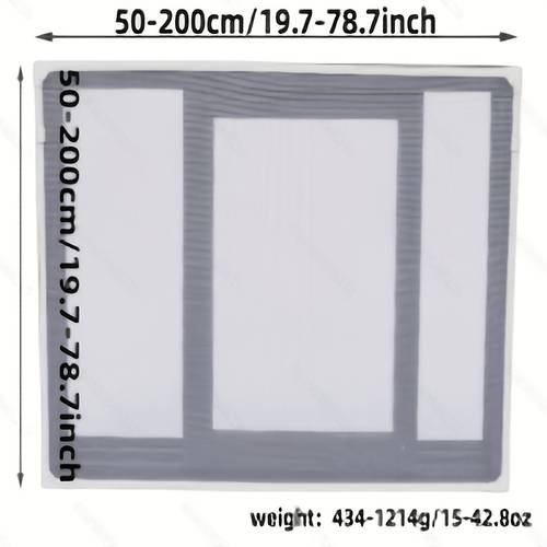 1 stuks magnetisch horraam volledige set, inclusief vrij verstelbaar horraamgaas en installatie-accessoires, geschikt voor diverse raamtypes. gemaakt van sterk scheurbestendig glasvezel materiaal, sterke heid,